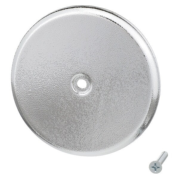 Oatey 5 Dia, Plastic, Chrome, High Impact, Cover Plate 34406