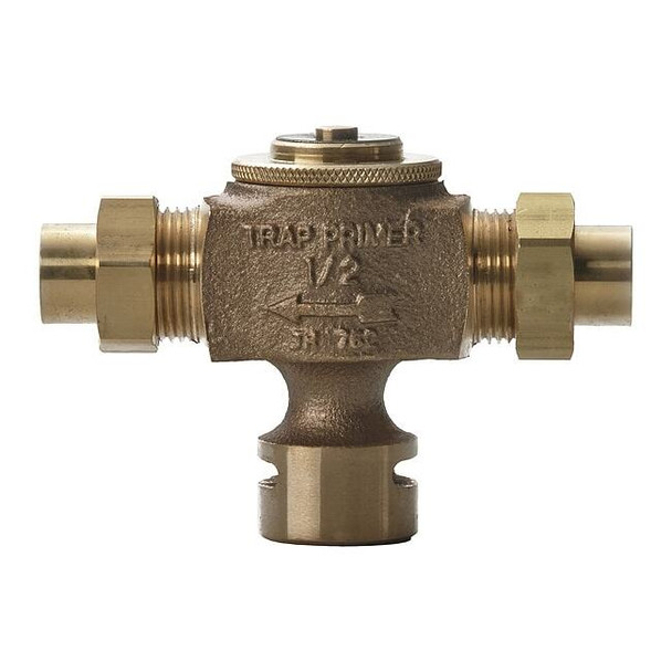 1/2 Dia, Cast Bronze, Bronze, Floor Drain, Automatic Trap Primer