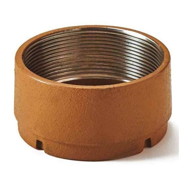 Jay R. Smith Manufacturing Coupling, 4 in L, 3.25 in W, Cast Iron 0100C