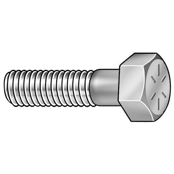 Grade 8, 3/8"-16 Hex Head Cap Screw, Armor Coat Steel, 4-1/2 in L, 10 PK