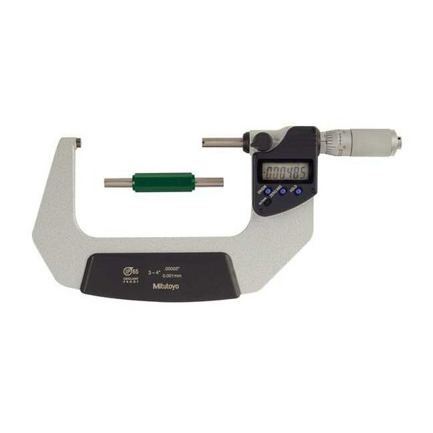 Mitutoyo Electronic Micrometer,3-4 In,0.00005 In 293-347-32