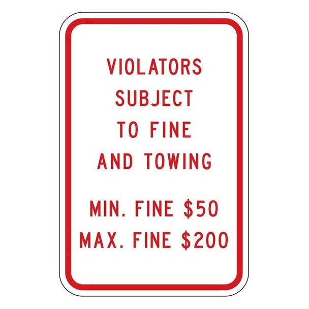 Lyle ADA Handicapped Parking Sign,18" x 12, HC-PA01-12HA HC-PA01-12HA
