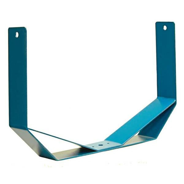 Mounting Bracket For Fan, Yoke Mount, 1 hp, Powder Coated, Steel, Blue