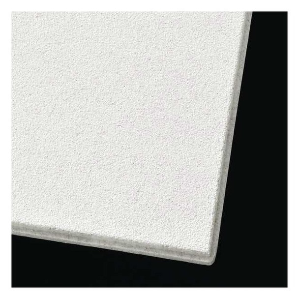 Mesa Ceiling Tile, 24 in W x 24 in L, Beveled Tegular, 9/16 in Grid Size, 12 PK