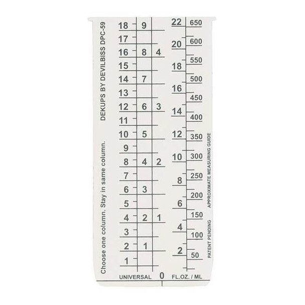 Devilbiss Disposable Measuring Guide Inserts,PK10 DPC-59-K10