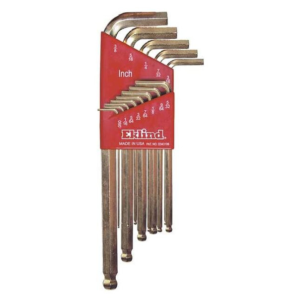 Eklind 13 Piece SAE L-Shape Hex Key Set, 13413 13413