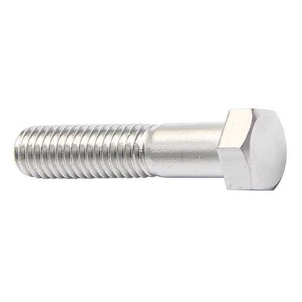 18-8, 5/16"-18 Hex Head Cap Screw, Plain Stainless Steel, 3 in L, 10 PK