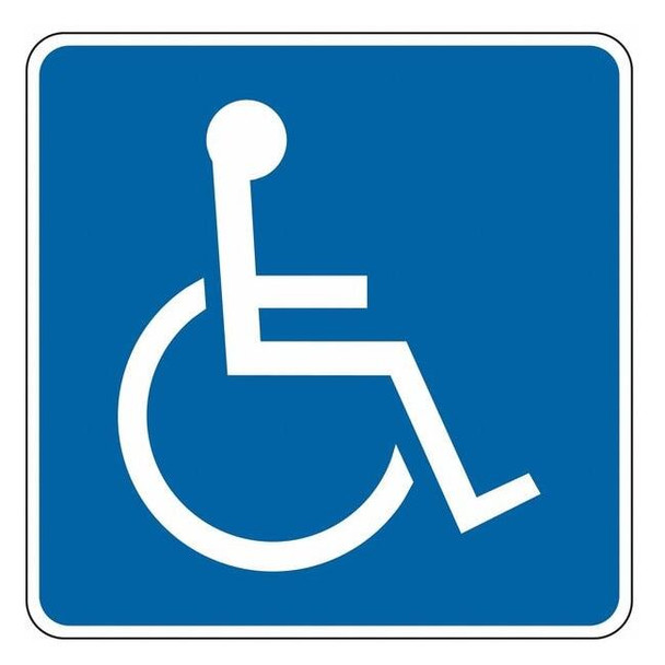 Lyle ADA Handicapped Parking Sign,12" x 12, LD9-6-12HA LD9-6-12HA