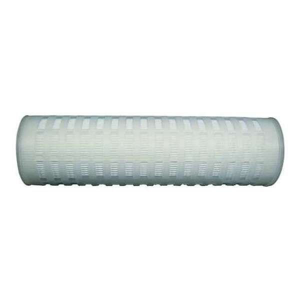 Pleated Filter Cartridge, 140 gpm, 0.2 Micron, 2-3/4" O.D., 20 in H