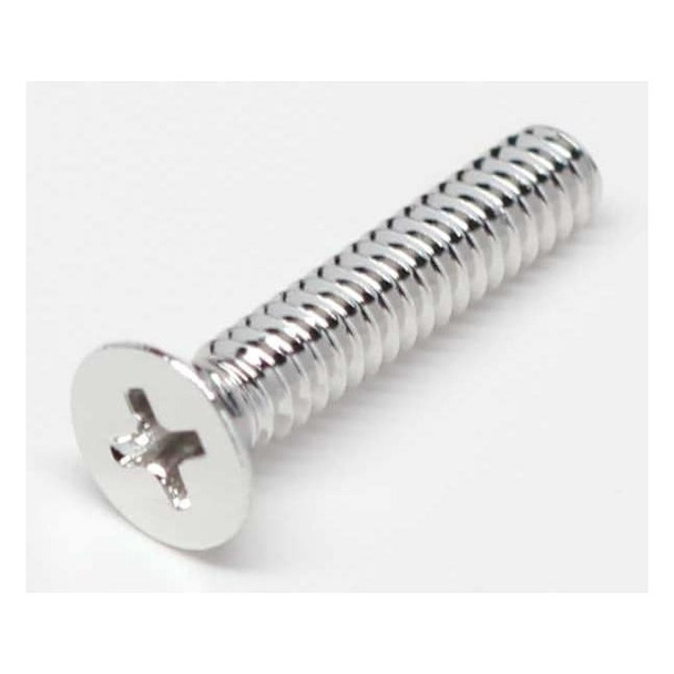 #8-32 x 1/2 in Phillips Flat Machine Screw, NL-19 18-8 Stainless Steel, 100 PK