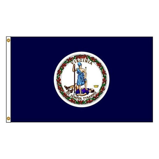 Annin Flagmakers Virginia Flag,5x8 Ft,Nylon 145680