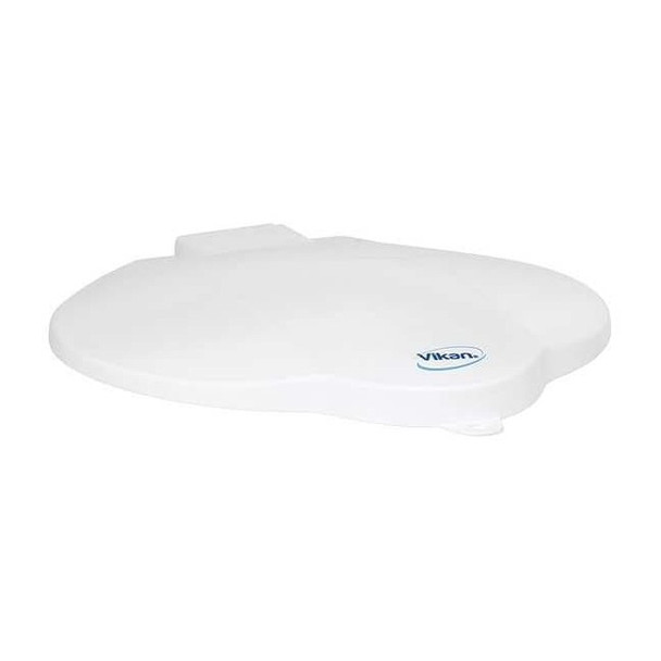 Vikan Round Pail Lid, 12 1/4 in Dia, White, Polypropylene 56875