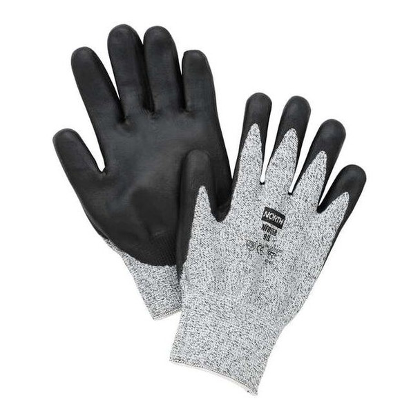 Cut Resistant Coated Gloves, Cut Level 2 ,Nitrile ,Smooth ,L 1 PR
