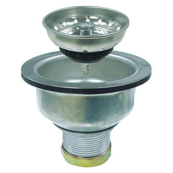 Kissler Sink Strainer Assembly,SS, Brass,Chrome 59-2045