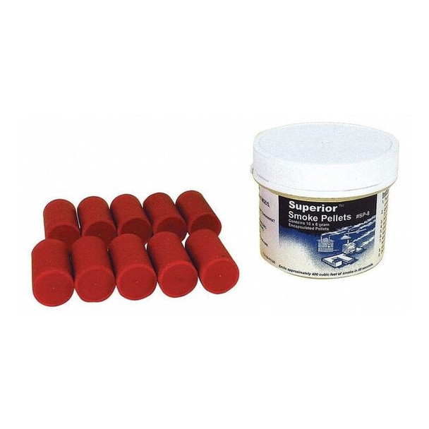 Smoke Emitter Pellets, 850 cu ft, 60 Sec Burn, Match/Light, 10PK