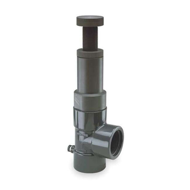 Relief Valve, 2", PVC/EPDM, Adjustable 5-75 psi, Threaded