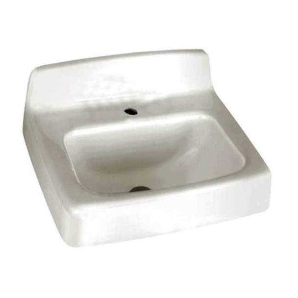 American Standard Bathroom Sink,Enameld Cast Iron,18 In. L 4869001.020