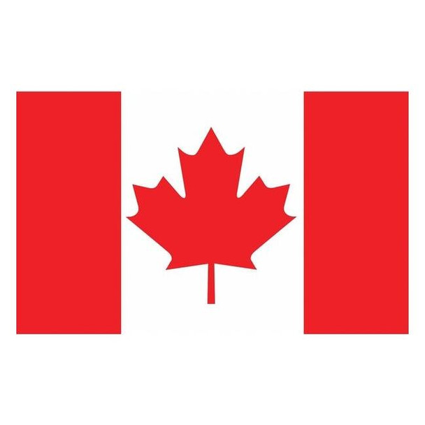 Annin Flagmakers Canada Flag,5x8 Ft,Nylon 191343