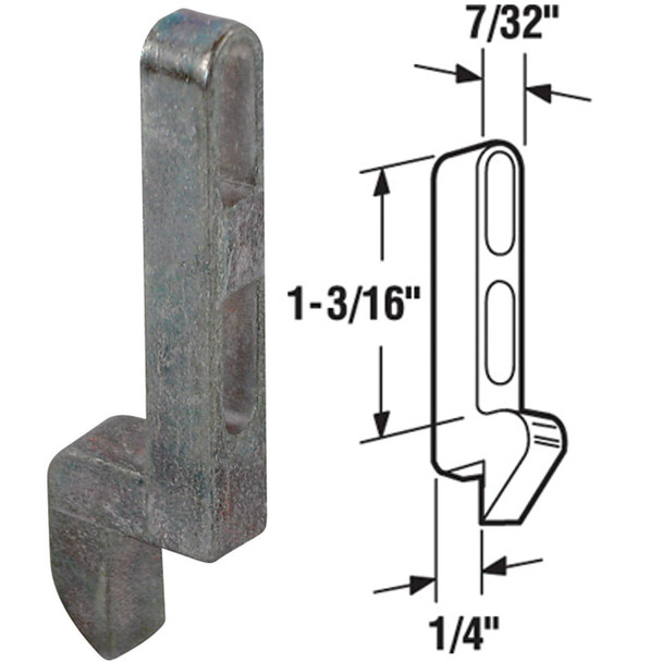 Prime-Line Adjustable Screen Door Strike Plate (2 Count) A 127