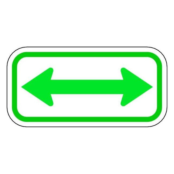 Lyle Arrow Supplemental Parking Sign,6" x 12, AR-003-12HA AR-003-12HA