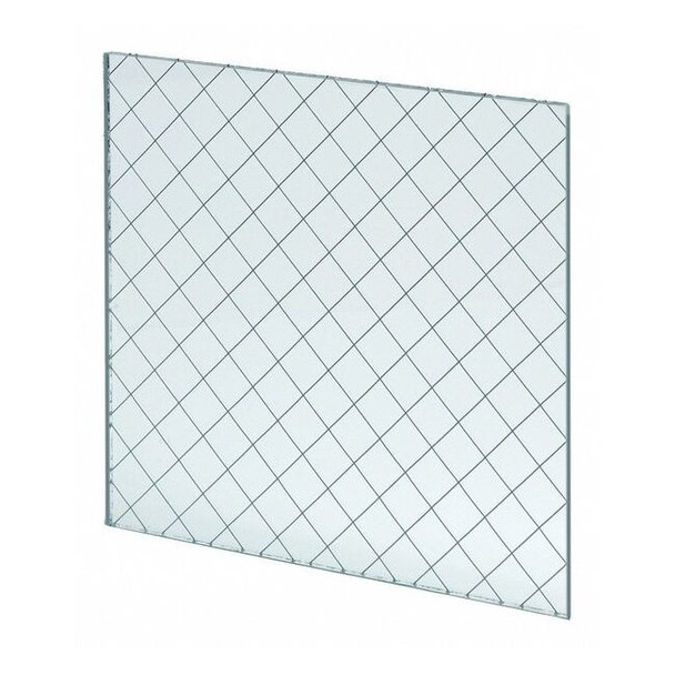 National Guard Fire Rated Wired Glass,6inx21in L-WG-DIAMOND-6x21