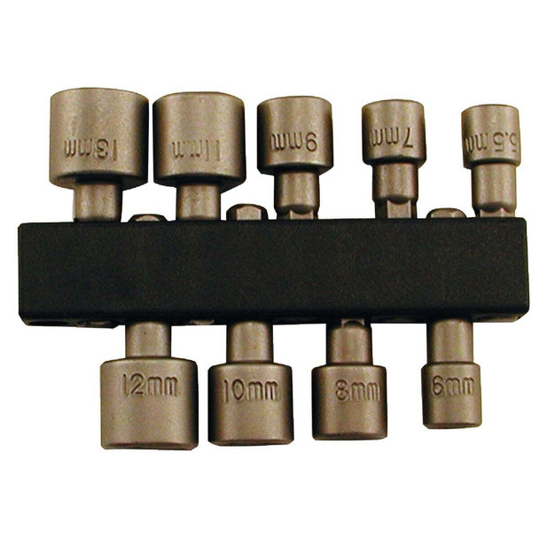 Best Way Tools 9-Piece 1/4 In. Drive Metric Nutdriver Bit Set B39522