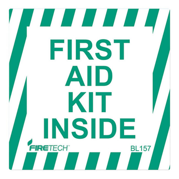 “First Aid Kit Inside” Vinyl Sign