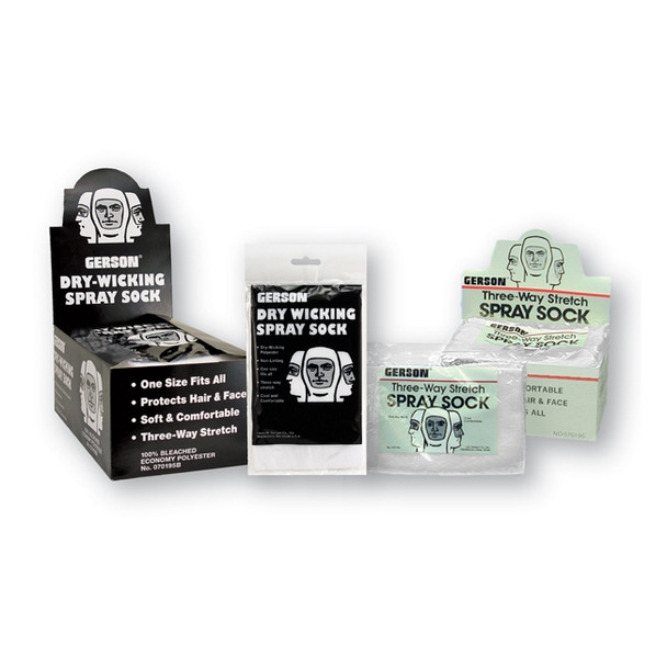 Gerson® Dry Wicking Polyester Spray Socks, Economy Weight, 12/Box