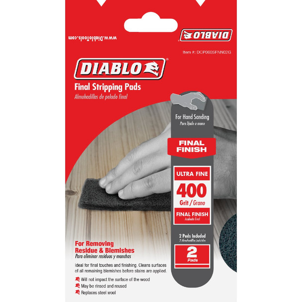 Diablo 400-Grit Stripping Pads DCP060SFNN02G