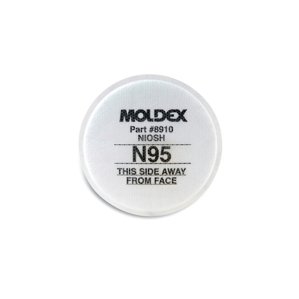 8000 Series Particulate Filter, Non-Oil Based Particulates, N95, White
