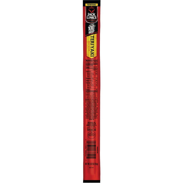 Jack Link's Teriyaki 0.92 Oz. Beef Stick Jerky 125689 Pack of 20
