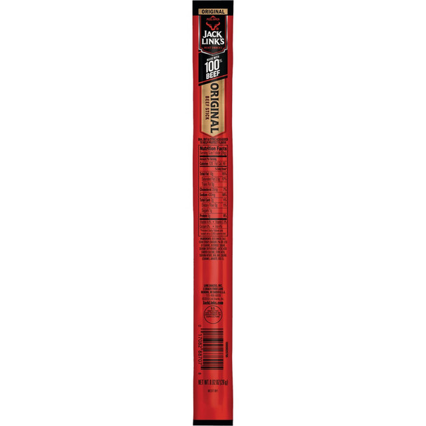 Jack Link's Original 0.92 Oz. Beef Stick Jerky 125729 Pack of 20