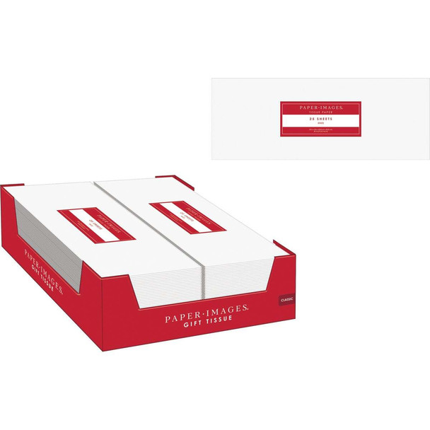 Paper Images 25-Sheet White Tissue Paper TISW25CD-12 Pack of 72