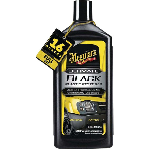 Meguiar's 16 Oz. Liquid Ultimate Black Plastic Restorer/Detailer G15816