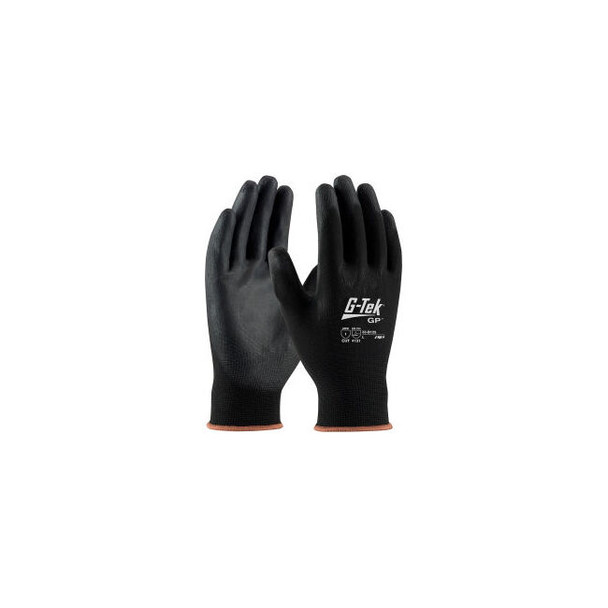 PIP 33-B125/XL G-Tek GP General Duty Nylon Glove PU Coated Black XL 12 Pairs