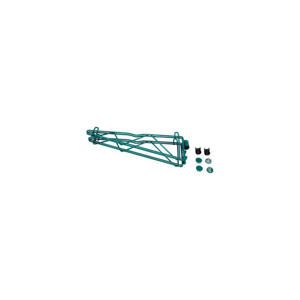 Nexel Poly-Green Adjustable Double Shelf Post Bracket 18""D