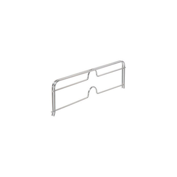Nexel Chrome Slant Shelf Divider 18""W x 4""H