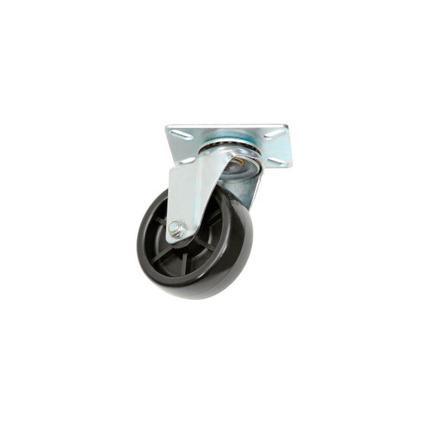 Global Industrial Replacement 4"" Plastic Caster & Hardware for 1 Cubic Yard Std