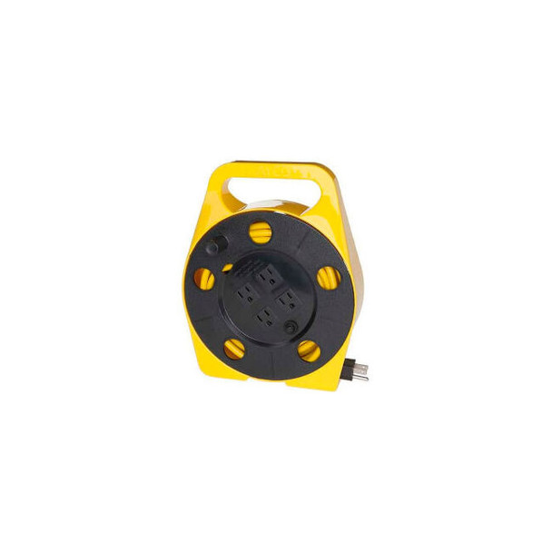 BAYCO Quad Tap Extension Cord - 25' 16/3 on Reel