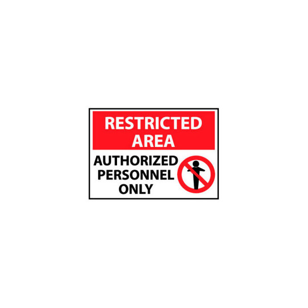 Restricted Area Plastic - Authorized Personnel Only