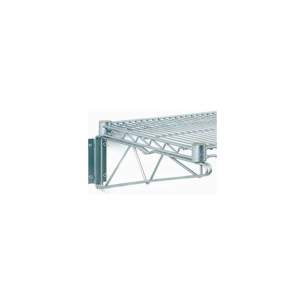 Nexel Chrome Fixed Single Shelf Wall Mount Bracket 24""D