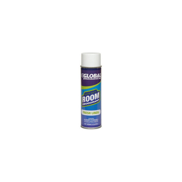 Global Industrial Air Freshener Fresh Linen 15 oz. Can 12 Refills/Case