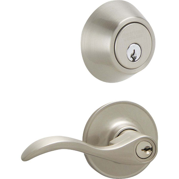 Dexter Seville Satin Nickel Deadbolt & Lever Combo JC60VSEV619