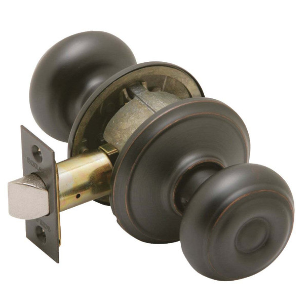 Schlage Georgian Aged Bronze Hall & Closet Door Knob F10VGEO716