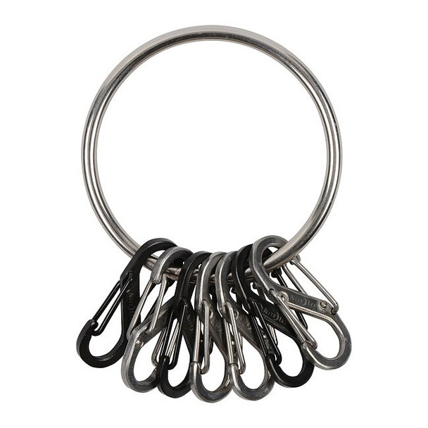Nite Ize Key Rack, Black, Large, Silver Texture BRG-M1-R3