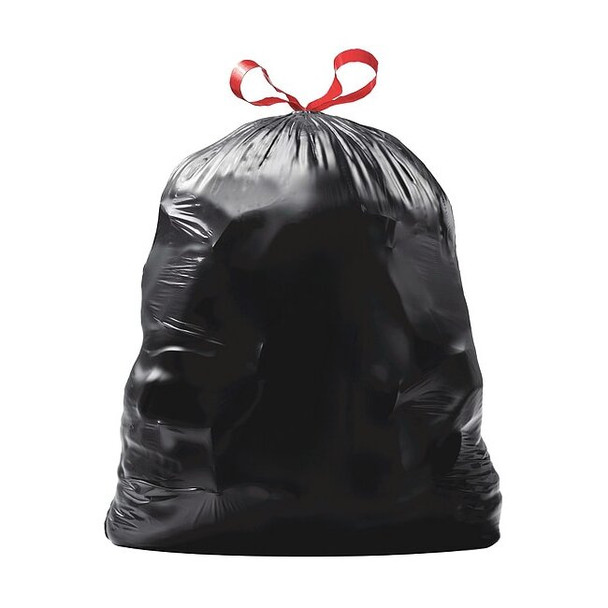 Glad 30 gal Trash Bags, 30 in x 33 in, Extra Heavy-Duty, 1.05 mil, Black 78952