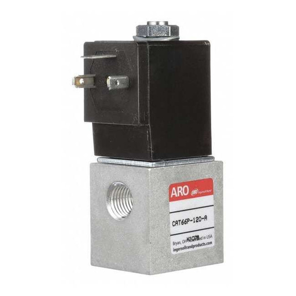 Aro Solenoid Air Control Valve,1/4 In,120VAC CAT66P-120-A