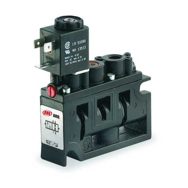 Aro Solenoid Air Control Valve,1/4 In,120VAC A222SS-120-A