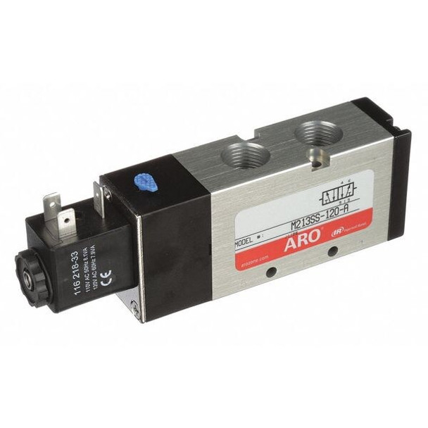 Aro Solenoid Air Control Valve,3/8 In,120VAC M213SS-120-A