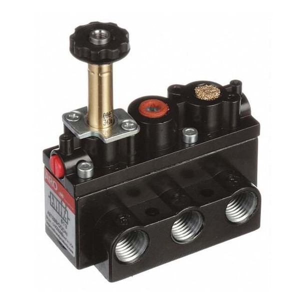 Aro Solenoid Air Control Valve,1/4 In,4-Way A212SS-000-N